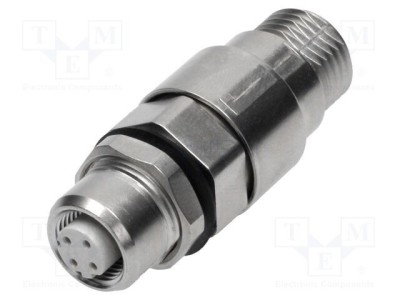 Adaptor M12 mamă cod D Ethernet HARTING pentru cablu foto