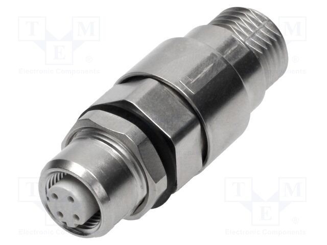 Adaptor M12 mamă cod D Ethernet HARTING pentru cablu