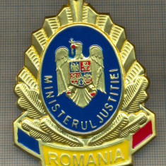 Y 1536 INSIGNA-MILITARA-EMBLEMA COIFURA-MINISTERUL JUSTITIEI-PENTRU COLECTIONARI