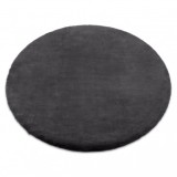 Covor BUNNY cerc gri, cerc 160 cm, Rotund, Poliester