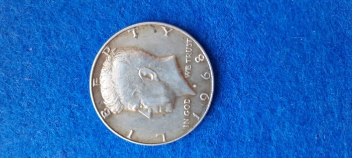SUA USA HALF DOLLAR 1968 argint