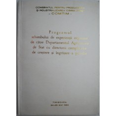 Programul schimbului de experienta organizat de catre Departamentul Agriculturii de Stat cu directorii complexelor de crestere si ingrasare a porcilor