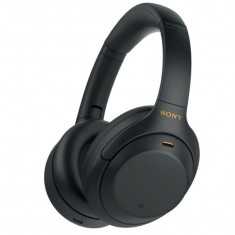 Casti wireless Sony cu anulare a zgomotului, Bluetooth, WH-1000XM4B.CE7, Jet Black - RESIGILAT