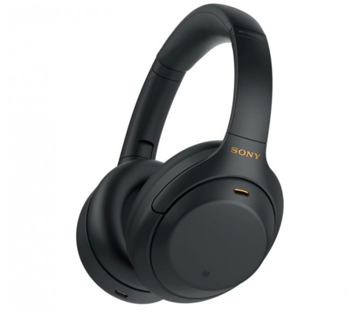 Casti wireless Sony cu anulare a zgomotului, Bluetooth, WH-1000XM4B.CE7, Jet Black - RESIGILAT