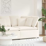 VidaXL Modul de colț pentru canapea modulară cu perne, crem, 100 cm