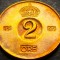 Moneda 2 ORE - SUEDIA, anul 1966 * cod 3529