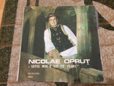 nicolae oprut satul meu e sat cu flori disc vinyl lp muzica populara STEPE 03649 foto