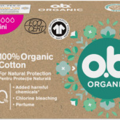 OB. Tampoane organic mini, 16 buc