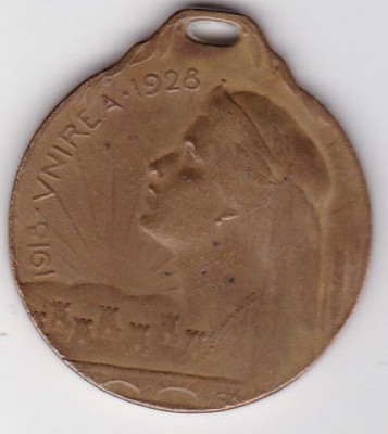 Medalie 1918 Unirea 1928 foto