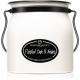 Milkhouse Candle Co. Creamery Frosted Oak &amp; Amber lum&acirc;nare parfumată Butter Jar 454 g, Milkhouse Candle Co.