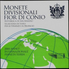 SAN MARINO 2008 - Set monetarie + 5 euro Ag (925/18 gr/32 mm ) - folder / BU