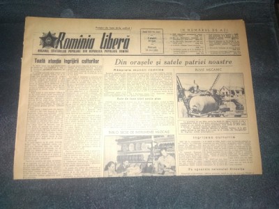 ZIARUL ROMANIA LIBERA 18 MAI 1955 foto