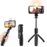Selfie stick cu trepied si lumina LED Asteroid GSM L02s, 104cm