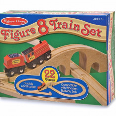 Tren lemn si Circuit 8 Melissa and Doug