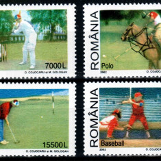 Romania 2002, LP 1588, Sporturi cu crose, seria, MNH! LP 6,50 lei