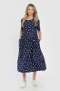 Rochie Midi Dama Eranthe cu Buline, Viscoza, Buzunare Laterale, Rochie de Zi, Marimea L