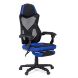 SCAUN GAMING CU SUPORT DE PICIOARE OFF 304 ALBASTRU