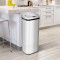 HOMCOM cos de gunoi din inox cu senzor si infrarosu, 50L
