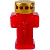 Lum&acirc;nare Decorativă, Cruce, Timp De Ardere 20 De Ore, Roșu, 7x5x12cm, Oem