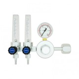 Reductor Presiune Argon/CO2 cu manometru si doua rotametru WeldLand Equipment