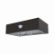 Aplica de exterior 3W 350lm 4000K IP65 felinar solar de perete culoare neagra ABS + PC detectie 140 x70 pana la 6 metri, baterie 18650, 3.7V, 1200mAh,