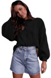 U749-1 Bluza tricotata, model lejer si maneci largi, M/L