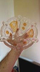 Fructiera Cristal antika Val Saint Lambert foto