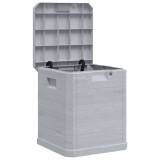 vidaXL Ladă de depozitare pentru grădină, 90 L, gri deschis