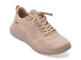 Cumpara ieftin Pantofi sport SKECHERS nude, BOBS SQUAD CHAOS, din material textil