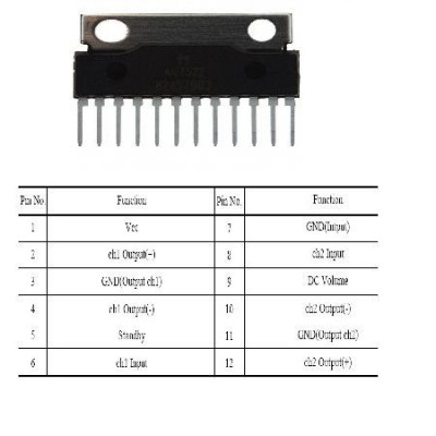 Amplificator audio dual 2x3 w foto