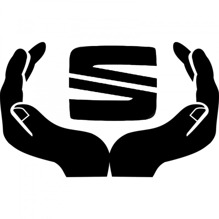 Sticker Auto , zIn My Hands is Seat, , Autocolant Personalizat din Folie Oracal