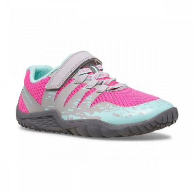 Pantofi Merrell Trail Glove 5 AC Gri - Grey/Pink/Turquoise foto