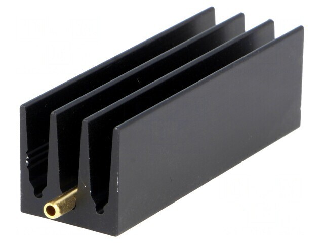 Radiator extrudat cu aripioare TO220 negru 50mm x 16mm