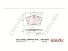 Dr!ve+ DP1010.10.0337 set placute frana,frana disc