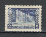 Finlanda.1940 300 ani Universitatea Finica Helsinki KF.42, Nestampilat