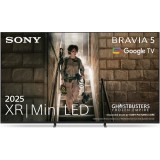 Televizor Sony BRAVIA 5 XR l Mini LED 55XR55, 139 cm, Smart Google TV, 4K Ultra HD, 100 Hz, Clasa E (Model 2025)