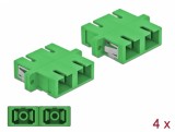 Set 4 buc cupla fibra optica SC Duplex la SC Duplex Single-mode M-M Verde, Delock 85992