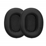 Set 2 Earpads kwmobile pentru Sony WH-XB900N, Piele ecologica, Negru, 60435.01