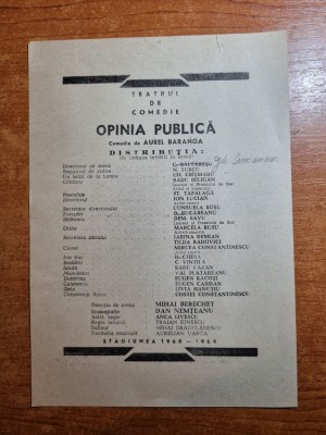 teatrul de comedie - opinia publica 1968-1969-eadu beligan,ion lucian, foto