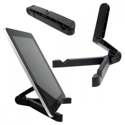 Suport tableta universal, dimensiune reglabila, 18,4 x 2,3 x 3,2cm, negru foto