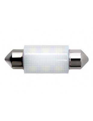 Led auto Alb C5w, sofit, ceramic Canbus cu 6 smd, 12V, 36 mm foto