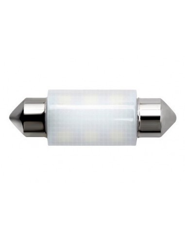 Led auto Alb C5w, sofit, ceramic Canbus cu 6 smd, 12V, 36 mm