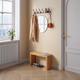 Banca pentru pantofi Korjad 90x33x43 cm din bambus natural