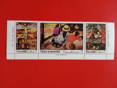 RAS AL KHAIMA, GAUGUIN - SERIE COMPLETĂ MNH