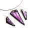 Set bijuterii mov cu alb si negru, bijuterie fimo femei model 28770