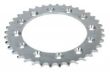 Pinion spate oțel, tip lanț: 520, număr dinți: 38, compatibil: GILERA RC; HONDA CB, NSR, NX, VTR, VTZ, XL, XLR, XR; YAMAHA WR 200-600 1979-2018, JT