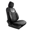 Set Huse Scaune Auto pentru Volvo C30 - Panda Berlin, negru cu cusatura gri, 11 piese