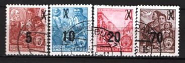 GERMANIA (DDR) 1954 &amp;ndash; PLANUL CINCINAL. MESERII, SUPRATIPAR, DEPARAIATA, F135 foto