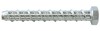 Surub pentru beton, din otel, zincat alb, cu cap hexagonal, Hex 15, filetat complet, Friulsider CLR, 12 x 100 mm