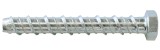 Surub pentru beton, din otel, zincat alb, cu cap hexagonal, Hex 15, filetat complet, Friulsider CLR, 10 x 75 mm